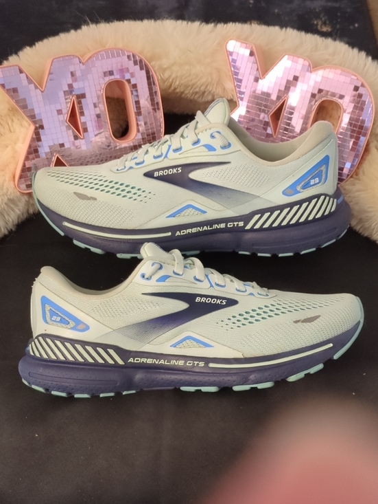 Brooks Shoes - Brooks Women’s Adrenaline GTS23 Running Shoes - Light Blue/Navy Size 9 ONLY $45